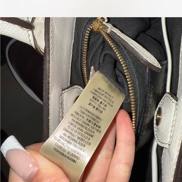 Burberry Cream Leather Satchel - Picture 6 of 8